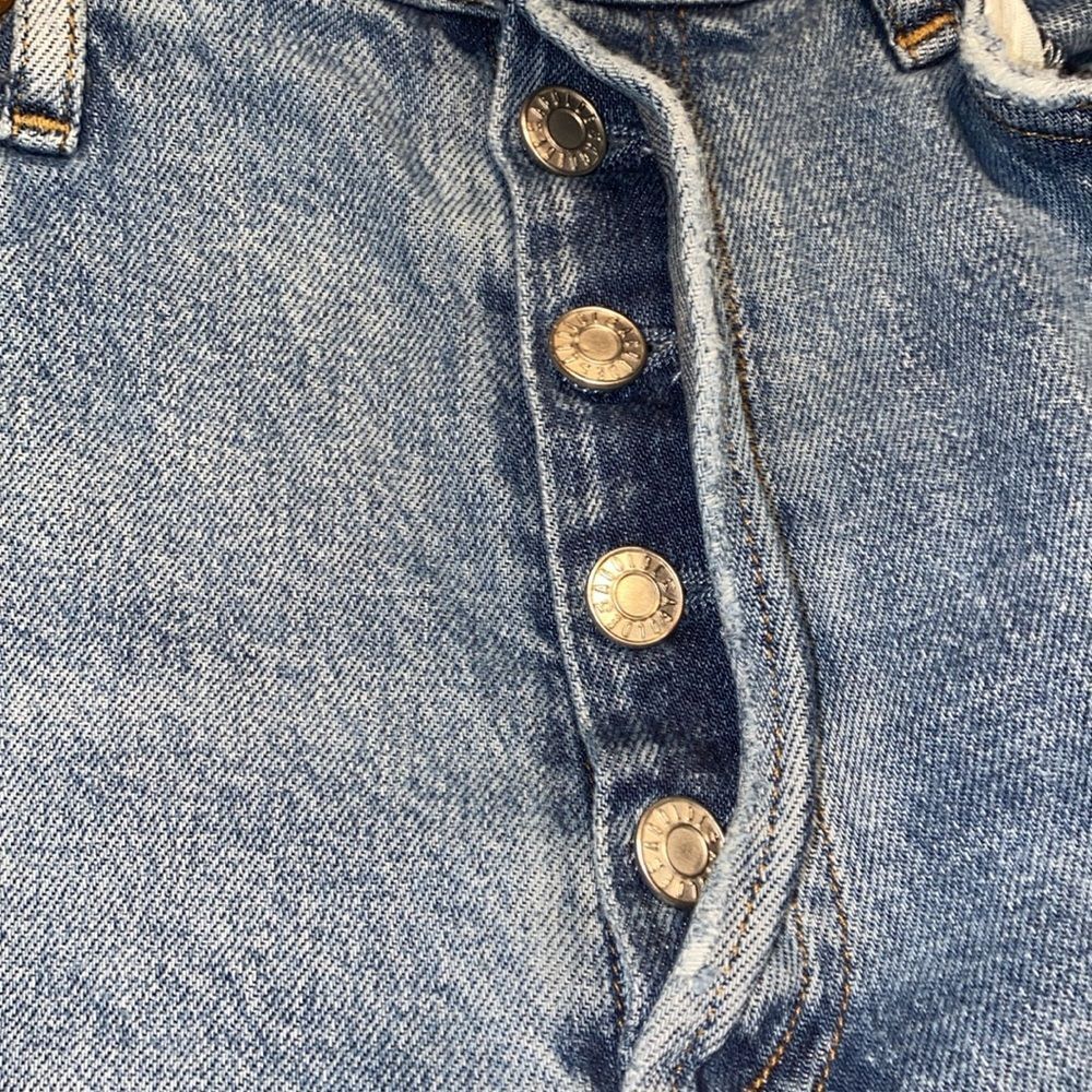 AGOLDE Women’s Denim Distressed Raw Hem Skinny Jeans - Picture 5 of 7